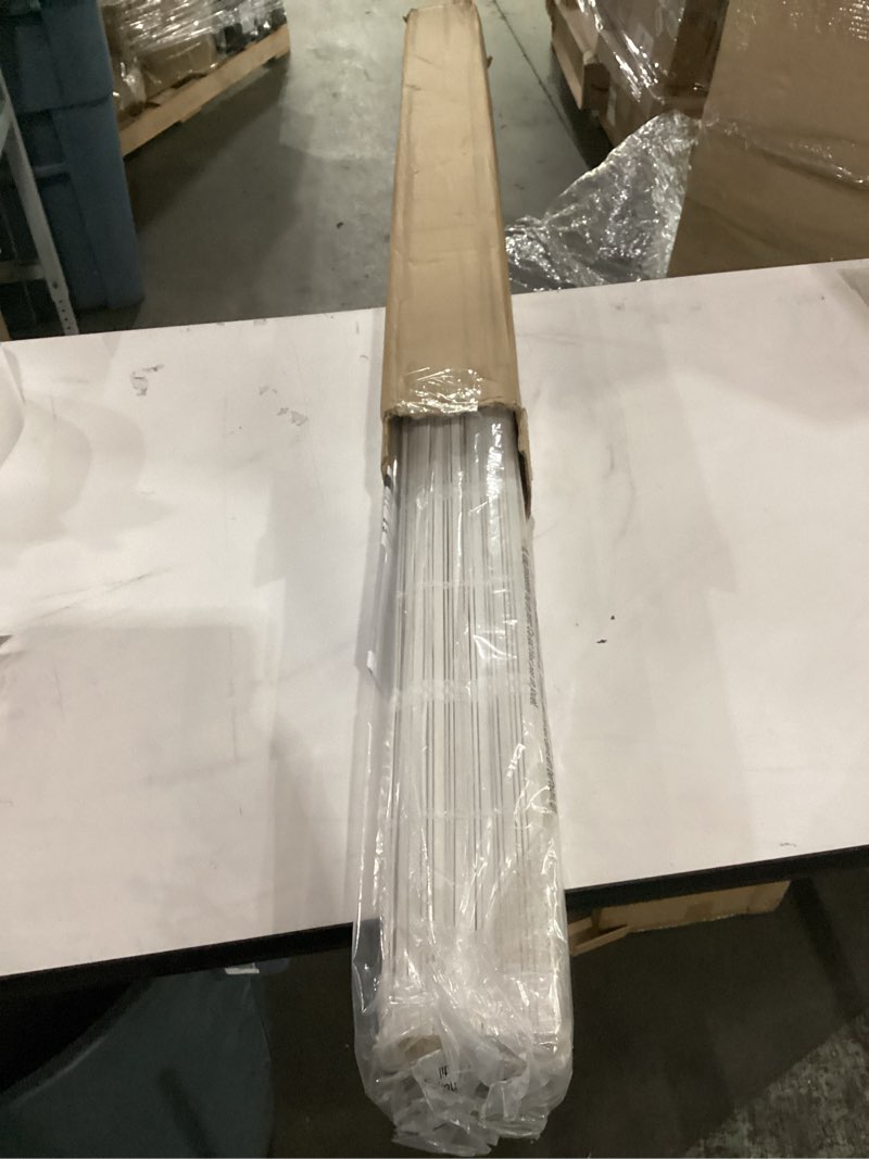 Condition photo showing Good Condition for lazblinds no tools no drill cordless bamboo roman shades, light filtering window treatment, roll up bamboo blinds for windows 43'' w x 48'' h, whitewash t light filtering-whitewash t 43" w x 48" h