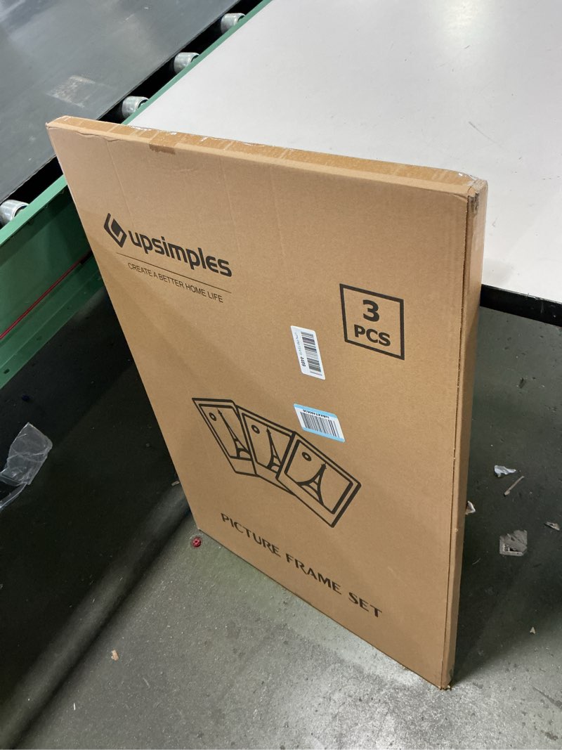 Condition photo showing New/Like New for upsimples 24x36 Poster Frame Black 3 Pack, Scratch-Proof Picture Frames 24 x 36 for Photo Gallery - Slide-In Strips, Horizontal or Vertical Wall Mounting