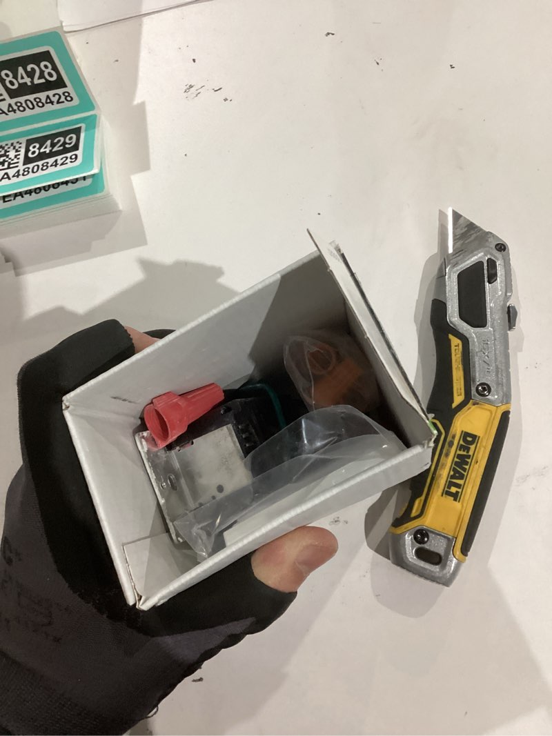 Condition photo showing As Is for Leviton Decora Smart Dimmer Switch, Wi-Fi 2nd Gen, Neutral Wire Required, Works with Matter, My Leviton, Alexa, Google Assistant, Apple Home/Siri & Wired or Wire-Free 3-Way, D26HD-1RW, White