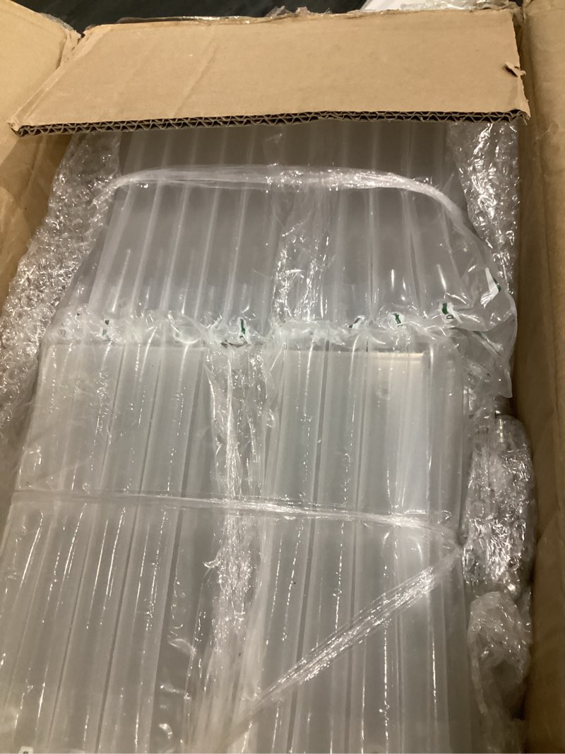 Condition photo showing Good Condition for Geetery 12 Pieces Tall Acrylic Vase Wedding Centerpieces Clear Flower Stand Column Geometric Floral Vase Elegant Display Holder for Birthday Party Wedding Table Decorations (20 Inch) 12 20 Inch