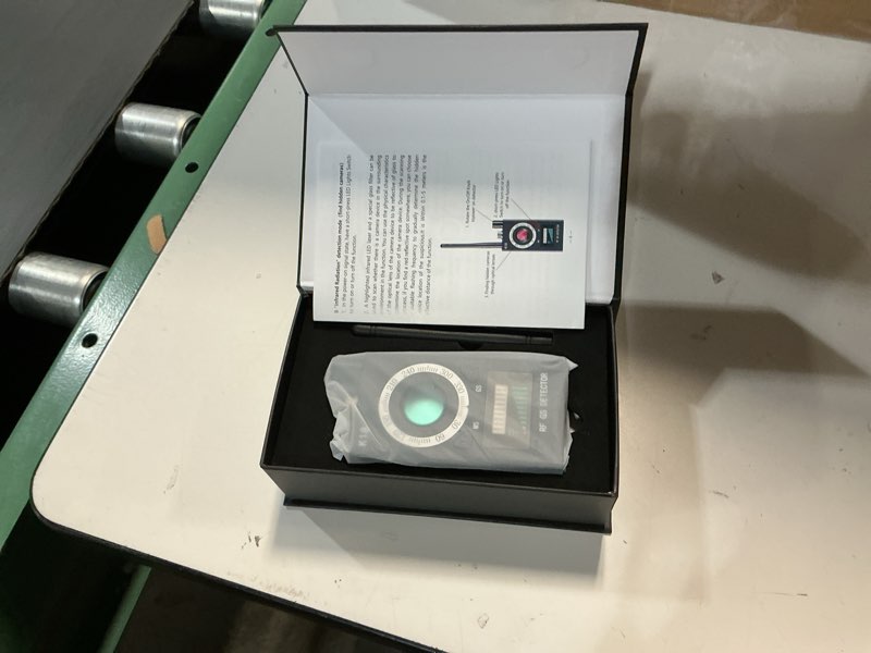 Condition photo showing Good Condition for hidden camera detectors, anti spy camera finder, gps tracker detector, hidden devices detector for airbnb, hotels, bathroom, home, office (black)