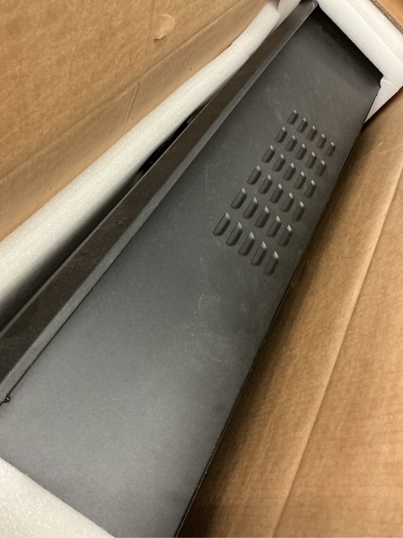 Condition photo showing Good Condition for Benrocks 50'' Electric Fireplace Inserts with Glass Door, Recessed Wall Electric Fireplace Heater with Fire Crackling Sound, Adjustable Top Light & Flame Speed, Overheating Protection, 750/1500W Black 50"W27"H