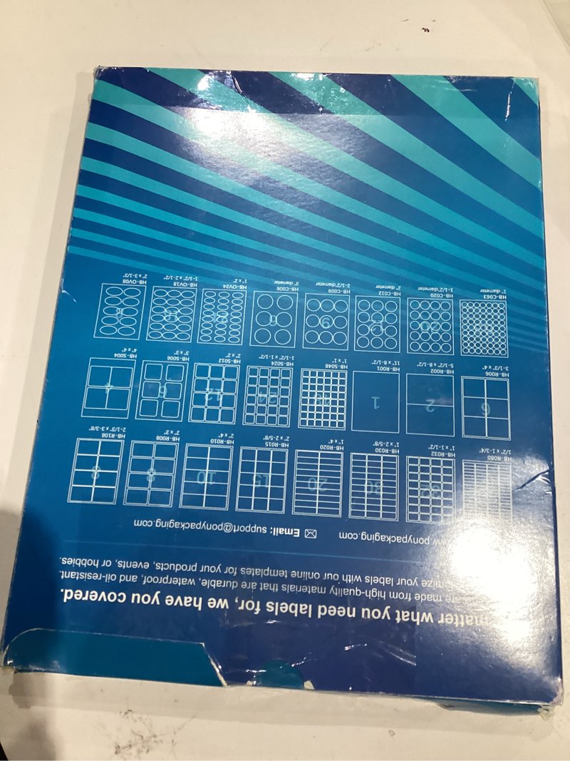 Condition photo showing Good Condition for 3" round blank printable labels, adhesive circles for inkjet printing | 6 per sheet, matte white (pa