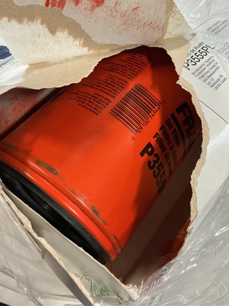 Condition photo showing As Is for FRAM P3555PL By-ass Lube Spin-On Filter