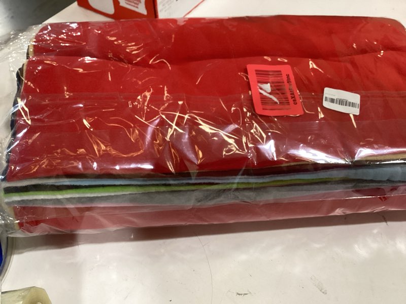 Condition photo showing Good Condition for 12pcs 20" x 20" solid color knitted polar fleece fabric diy making supplies quilting patchwork fabric patchwork polyester plush fleece diy for quilting cushions (20 x 40 inches)