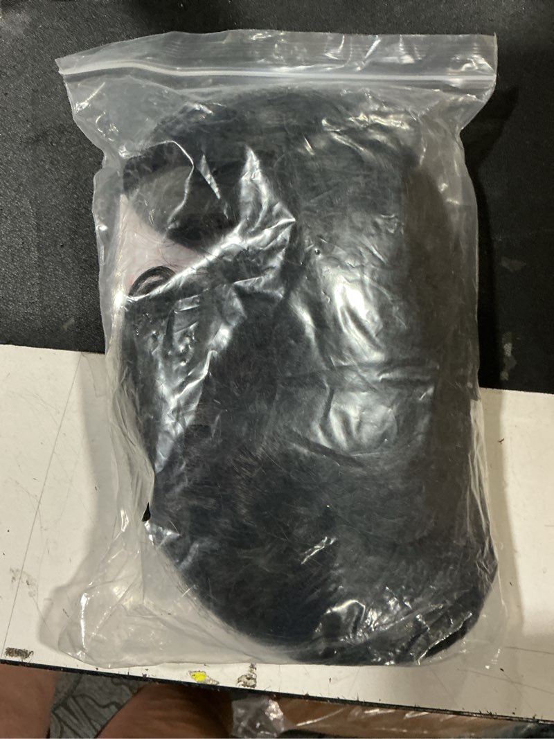 Condition photo showing Good Condition for 13x6 black glueless straight lace front wig pre plucked 200% density synthetic wig with natural hairline hd transparent lace frontal wigs for women long jet black lace wig 26 inches black wig
