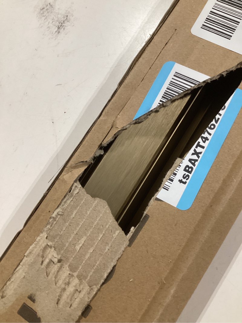 Condition photo showing Good Condition for Floating Frame for 32x48 Stretched Canvas Paintings, DIY Metal Canvas Frame with 5/6" Deep Floater Frame for Memorial Oil Paintings, Birthday Anniversary Christmas Gift (Bronze) 32x48" Bronze