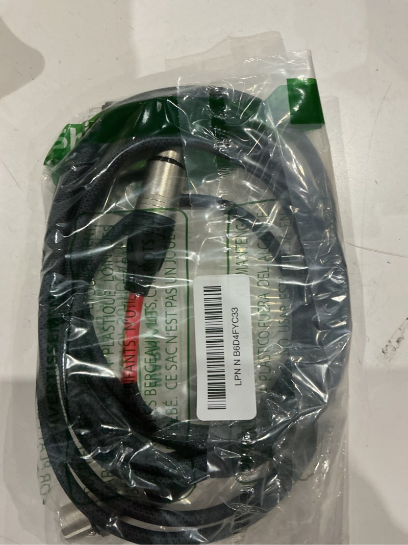 Condition photo showing As Is for hualue 10ft dual xlr to usb c stereo microphone cable, smartphone recording cable, dual channel stereo input for iphone 15 ipad dynamic condenser microphone silver gray 10ft