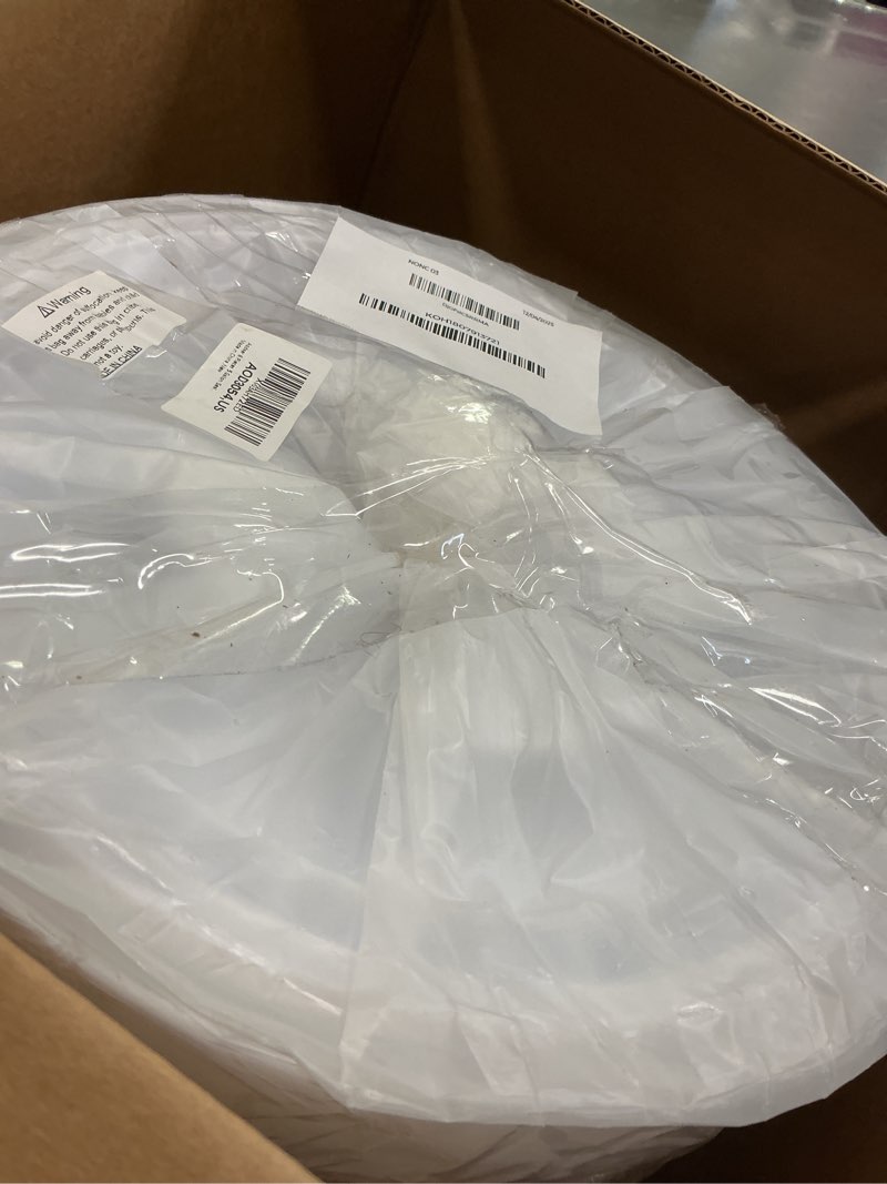 Condition photo showing Good Condition for Aodaer 6 Pieces 5 Gallon Seal Lid Bucket Lids Leak Proof Screw Top Sets Plastic Storage Bucket Seal Lids for Cereals Grain Pet Food Coatings Paint Storage, White