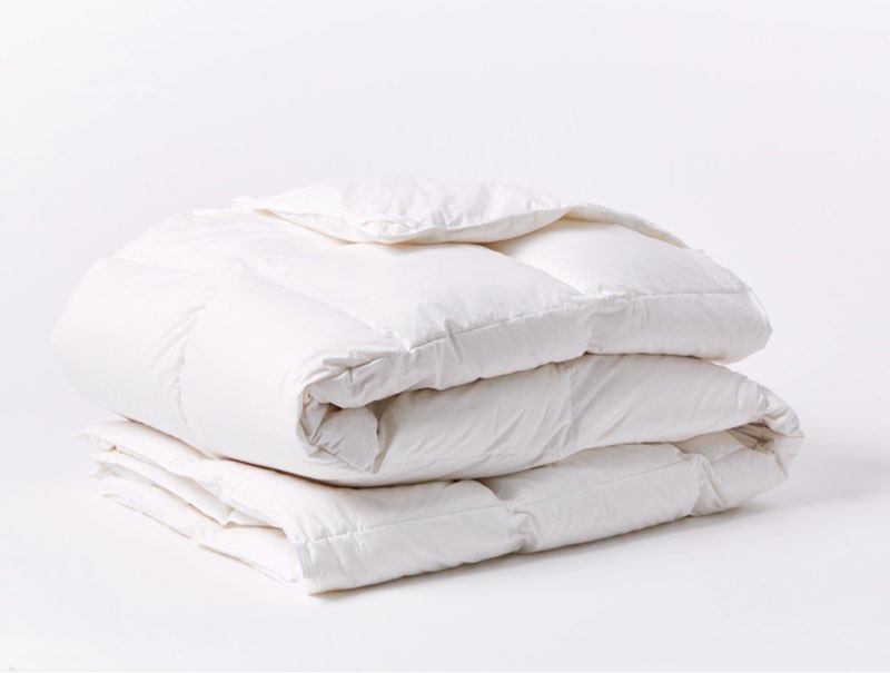 three geese luxury goose down comforter king size, ultra-soft fluffy duvet insert for all season, 18