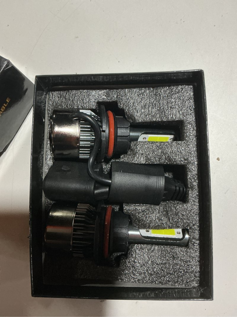 Condition photo showing Good Condition for bulbs 6500k cool white 900% brighter 36000lm, plug-n-play with cooling fan ip68 waterproof off road lights, pack of 2