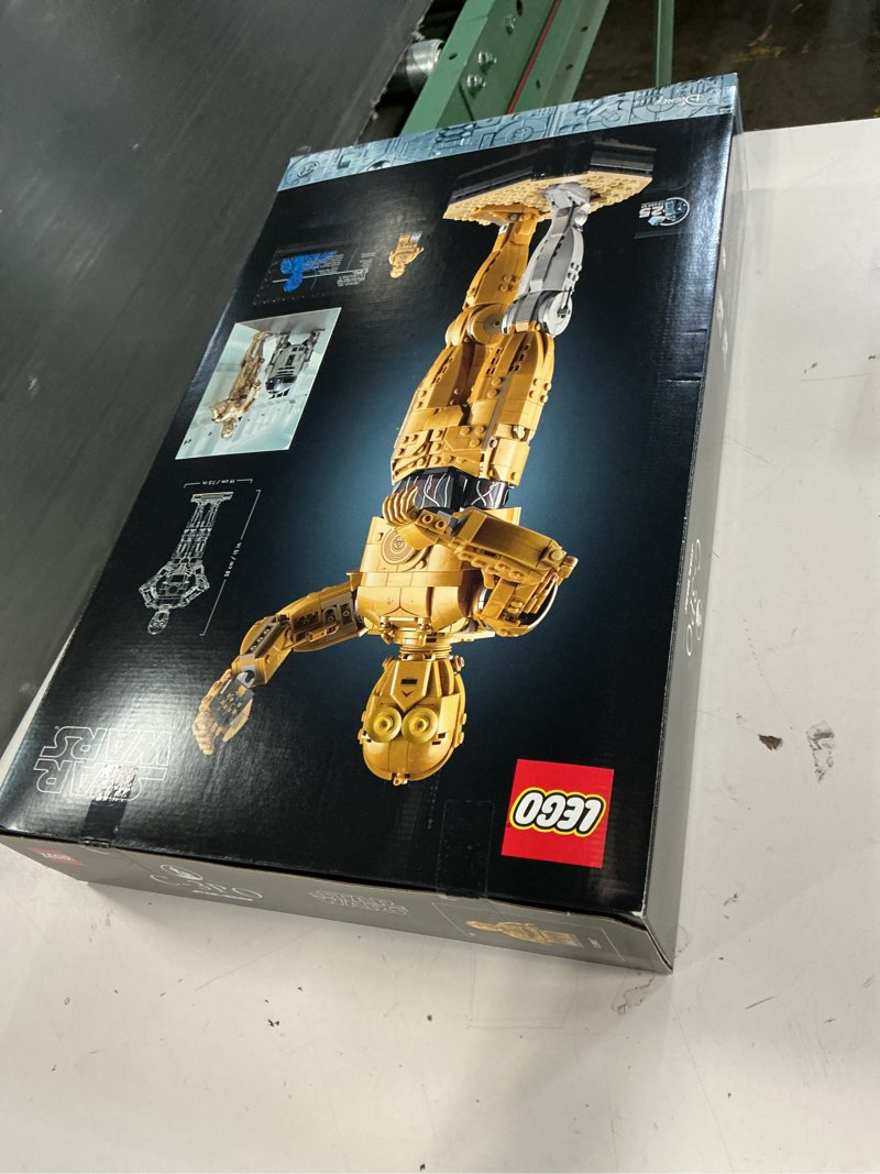 Condition photo showing New/Like New for lego star wars c-3po buildable droid figure, build and display model with c-3po minifigure, star wars collectible for home or office décor, nostalgic gift idea for adults, fans or collectors, 75398