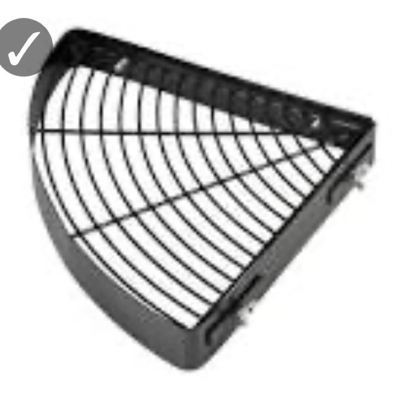Prevue Pet Products Bird Cage Corner Shelf - Black Metal Cage Corner Shelf Platform with Wing Nut Clamps, Stand for Birds to Perch, Play, and Rest in Any Cage, Universal Fit - Black