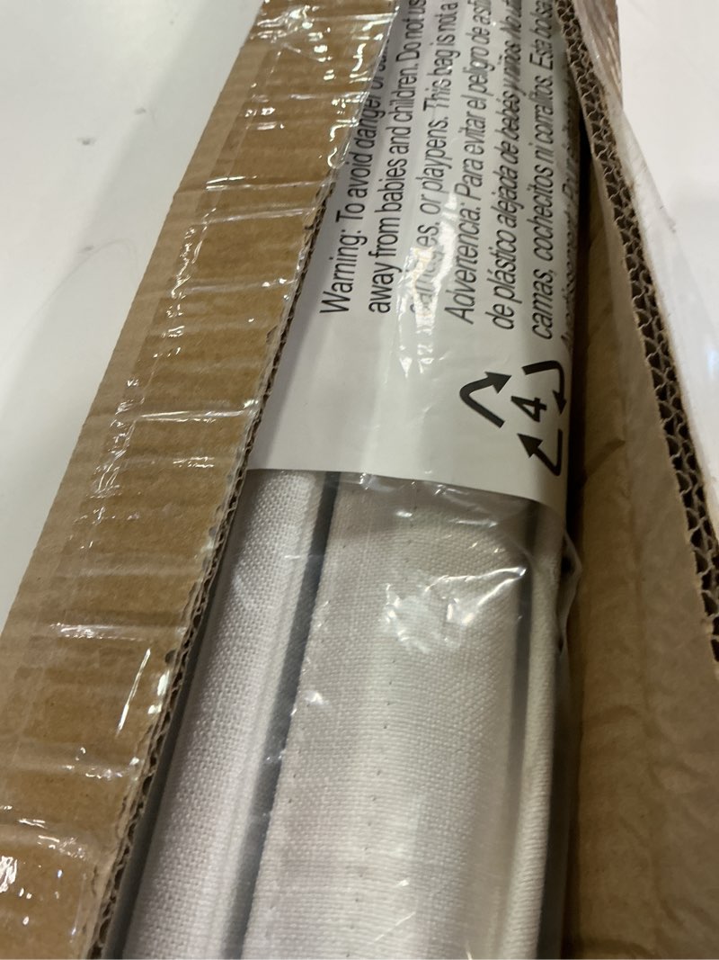 Condition photo showing Good Condition for LazBlinds No Tools No Drill Cordless Roman Shades for Windows, Blackout Thermal Insulated UV Blocking Window Blinds, Lightweight Fabric Blinds for Indoor Windows, 33" W x 60" H, Blackout - White White 33" W x 60" H