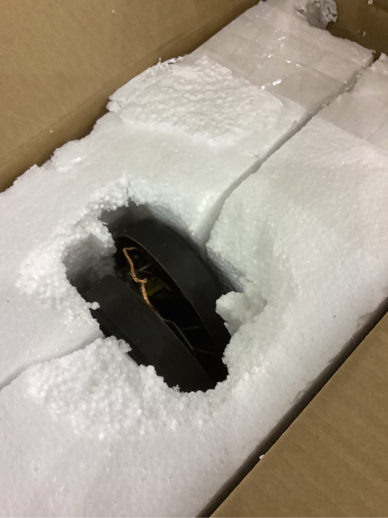 Condition photo showing As Is for VIANIS Motion Sensor Outdoor Wall Lantern for Porch, Oil Rubbed Bronze Exterior Lighting Fixtures Wall Mount, 2-Pack Exterior Sconce Light with Tempered Seed Glass, Outdoor Garage Lights for Coach Oil-Rubbed Bronze 2-Pack