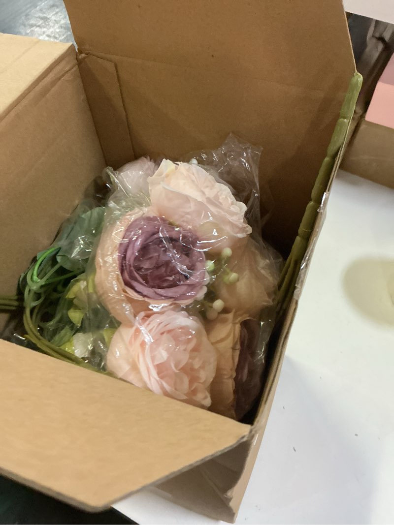 Condition photo showing New/Like New for geosar 8 bundles artificial peonies flowers fake silk peony bouquet faux peonies flowers bulk for decoration vase floral arrangements wedding party table (dusty pink,dusty rose) dusty pink, dusty rose 8