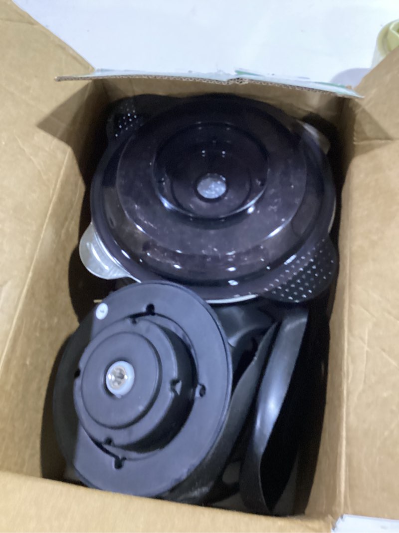 Condition photo showing New/Like New for ganiza food processors, electric food chopper with meat grinder & vegetable chopper - 2 bowls (8 cup+8 cup) with powerful 450w copper motor - includes 2 sets of bi-level blades for fruits/meat/nuts black