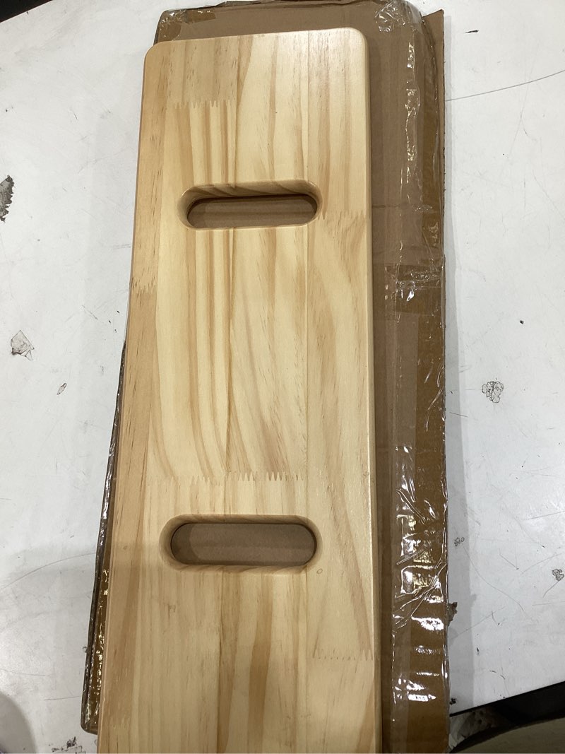 Condition photo showing Good Condition for king mills plus size pinewood extra wide and thick transfer board/slide board for transferring to wheelchair, bed or car. ideal for seniors, elderly or physical therapy patient.l