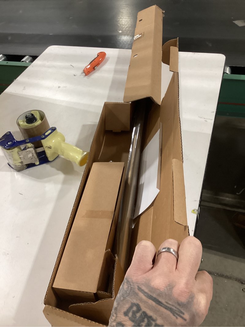 Ivilon Drapery Treatment Window Curtain Rod - Acrylic Ball 1 inch Pole. 48 to 86 Inch. Warm Gold