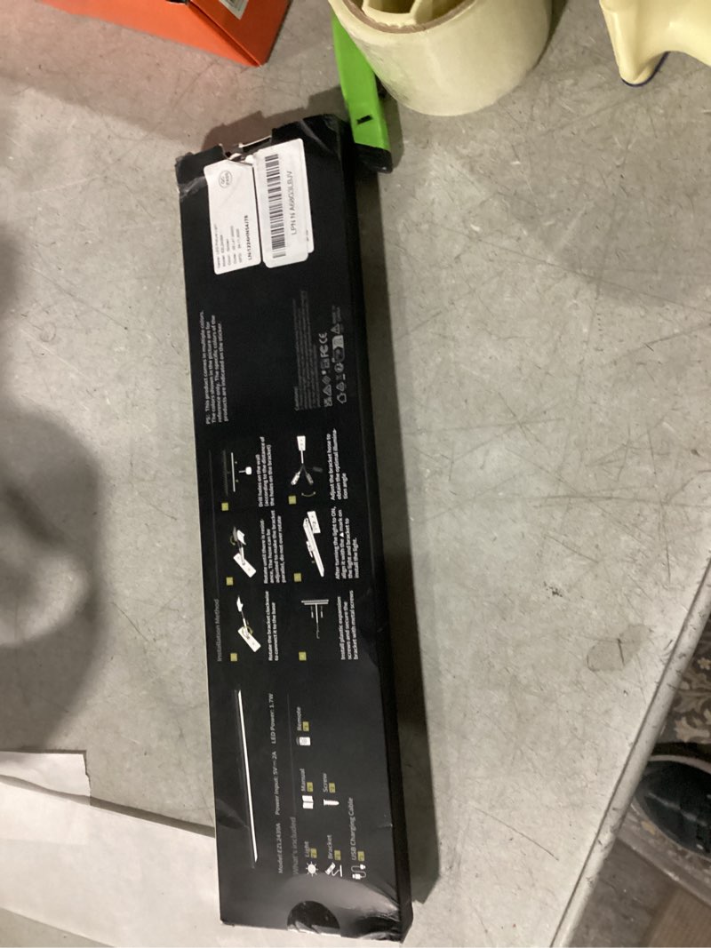 Condition photo showing New/Like New for EZVALO Picture Light for Wall, 4800mAh Rechargeable Wireless Remote Lights, 16'' Dimmable Magnetic LED Art Painting Light with 3 Color Temps, Display for Gallery, Living Room, Bedroom, Hallway (Gold) Gold 1Pack-16in