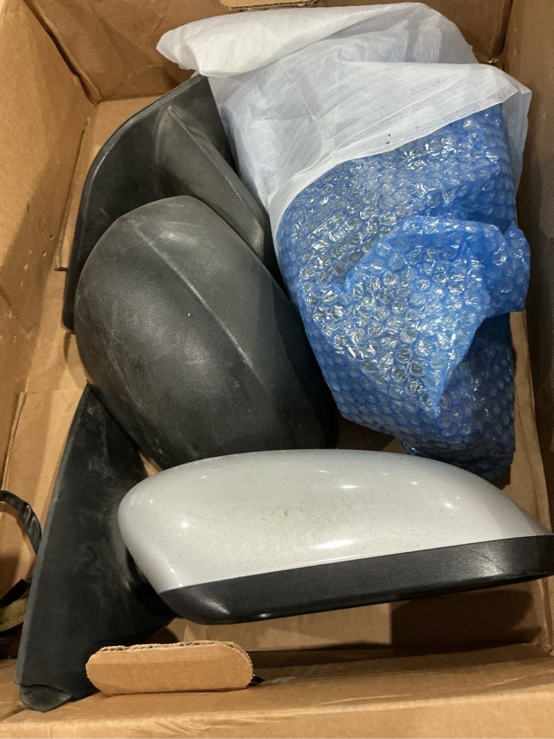 Condition photo showing As Is for passenger side mirror assembly compatible with honda civic 2022-2025 heated with blind spot monitor, turn signal, power adjustable glass replace 76208t20a31 ho1321352 (8pin right)