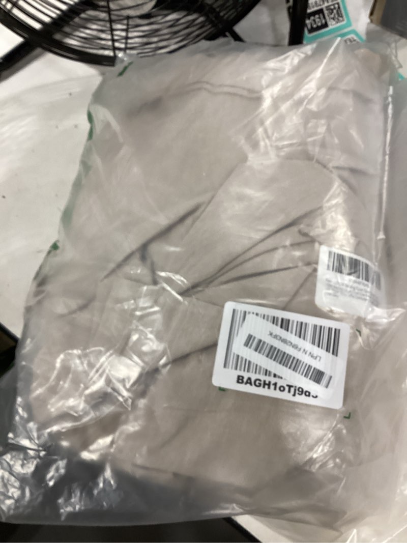 Condition photo showing Good Condition for lovque bedding duvet cover queen size, 100% washed cotton linen like natural bedding set with zipper closure (no comforter), 90x90, light linen grey linen light grey queen