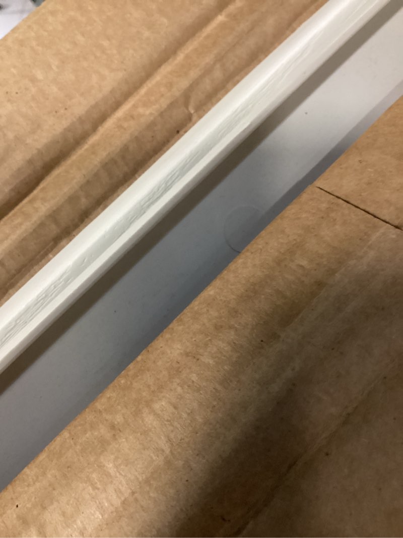Condition photo showing Good Condition for ekena millwork lifetime vinyl lp2s14x04300wh standard two equal panel vinyls, raised panel vinyl shutters, w/installation shutter-lok's & matching screws (per pair), 14 3/4"w x 43"h, white 14.75-in. w x 43-in. h 001 - white
