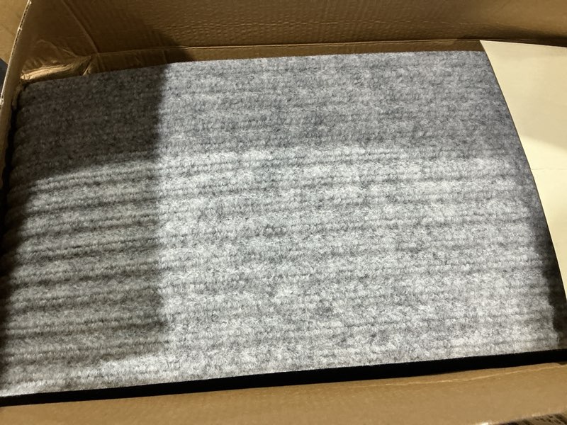 Condition photo showing Good Condition for mbigm 8" x 30" (15 in pack) non-slip carpet stair treads non-skid safety rug slip resistant indoor runner for kids elders & pets with reusable adhesive - light gray - carpet pads for stairs light gray 8" x 30" - 15 pcs