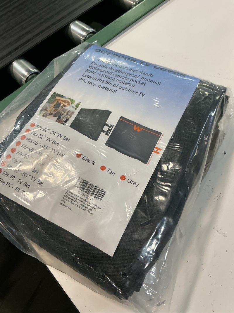Condition photo showing New/Like New for outdoor 22"-24"-26" tv set cover,scratch resistant liner protect led screen best-compatible with standard mounts and stands (gray) 22"-24"-26" grey