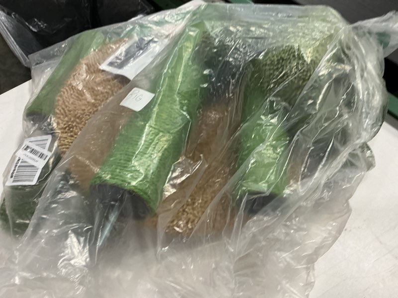 Condition photo showing As Is for PAWZ Road Cat Scratching Post Cactus Cat Scratcher Featuring with 3 Scratching Poles and Interactive Dangling Ball - 35 Inches Extra Large 35" Khaki