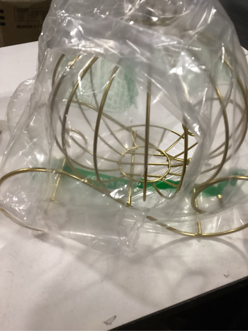 Homeford Metal Wire Pumpkin Coach, 12-Inch, Gold