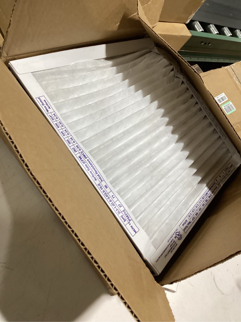 Condition photo showing As Is for aerostar 16x16x1 merv 11 air filter, 6 count, actual size (15.75 x 15.75 x 0.75 ), hvac, air conditioning & furnace filter for dust, pet dander, smoke & allergies (mpr 1200 / fpr 7), made in usa 6 pack advanced merv 11