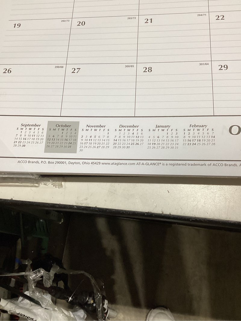 Condition photo showing Good Condition for 5 desk calenders octobe 2025 to 2026