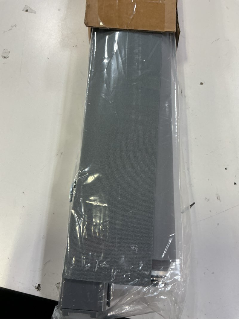 Condition photo showing Good Condition for lazblinds no drill blinds for indoor windows, blackout roller shades, cordless window blackout blinds, thermal insulated fabric uv protection, for in home and office, 23" w x 72" h, grey blackout-grey 23" w x 72" h