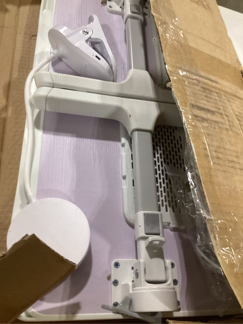 iXTRA Laptop Lap Desk Include Cooling Fan,Adjustable Lap Desk with Light Fan,Folding Laptop Desk for