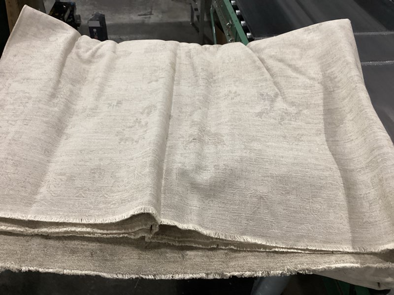 Condition photo showing As Is for loloi chris loves julia louisa collection loi-01 oatmeal/stone 2'-3" x 3'-10", .38" pile height, accent rug oatmeal / stone 2'3" x 3'10" (rectangular)