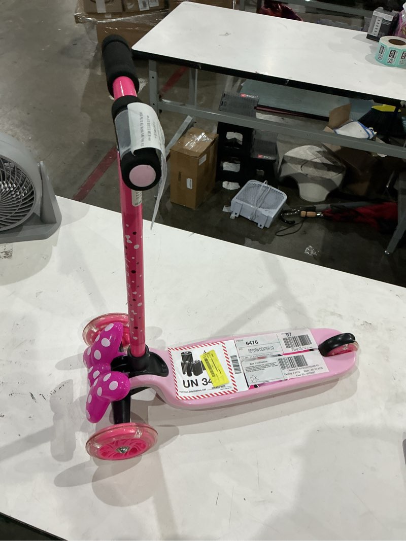 Condition photo showing Good Condition for minnie mouse pink white scooter