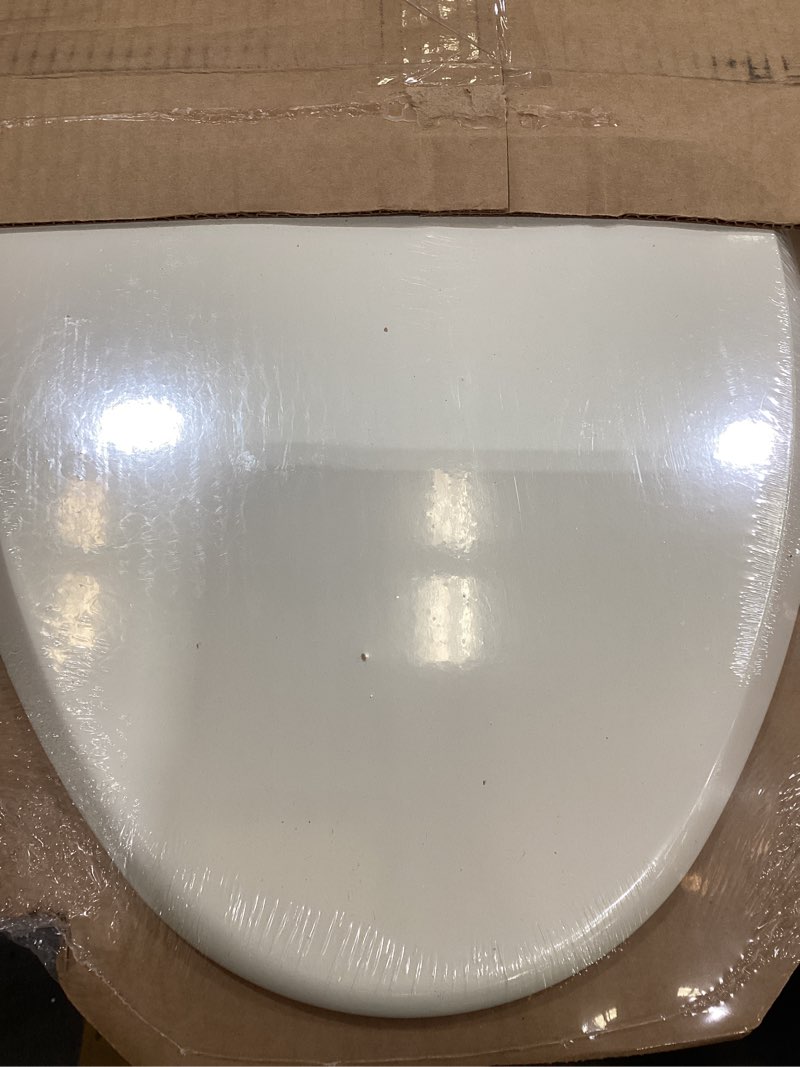 Condition photo showing Good Condition for mayfair cassel slow close toilet seat, easy clean, non slip premium wood seat, easy install, made in usa, elongated, bone seat elongated