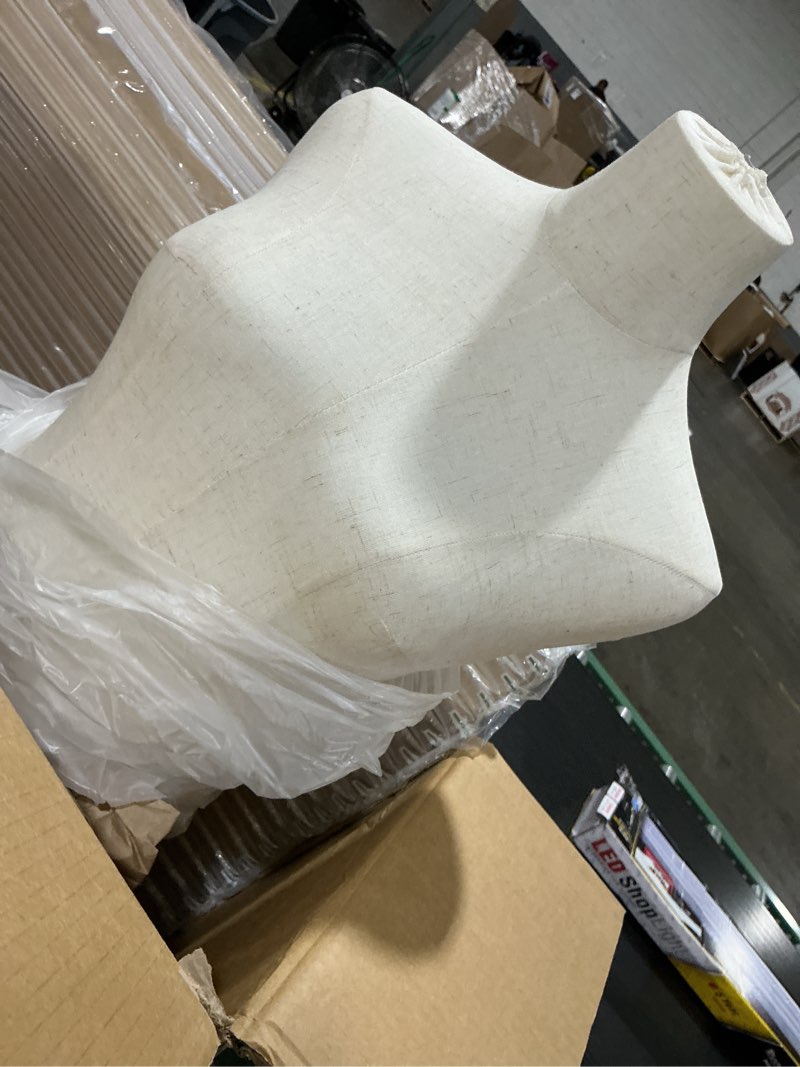 Condition photo showing Good Condition for female mannequin, hanging pants & skirts dress mannequin with stand, height adjustable torso for clothing dress jewelry display, sewing, beige golden standard - no hands
