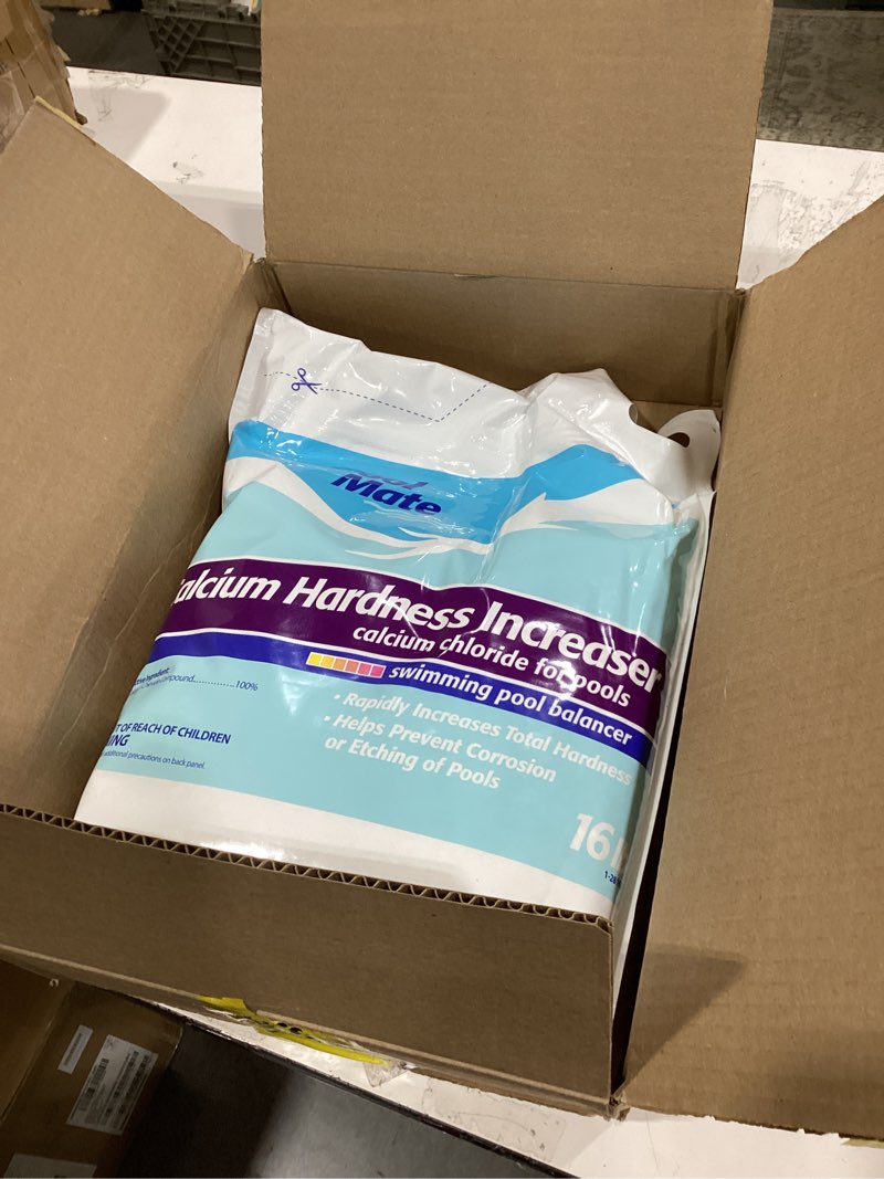 Condition photo showing New/Like New for pool mate 16-pounds premium calcium hardness increaser for pools, 100% calcium chloride