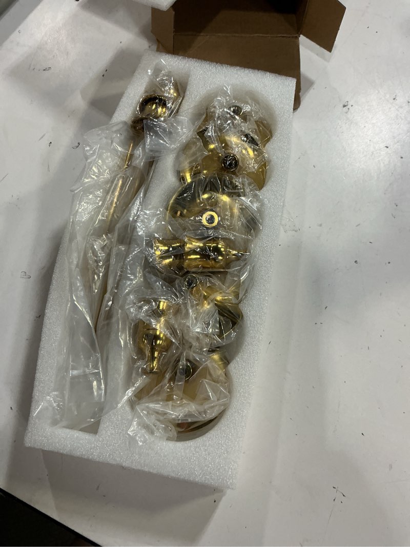 Condition photo showing Good Condition for metal candle holders for candlesticks taper candlestick holders set vintage decorative centerpiece candelabra tall candle stands (gold, 2 sets (6 pcs)) 2 sets (6 pcs) gold