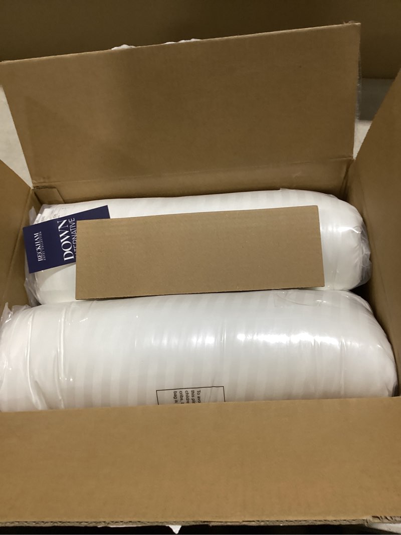 Condition photo showing New/Like New for Beckham Hotel Collection Bed Pillows Standard/Queen Size Set of 2 - Original Soft Down Alternative Pillow for Sleeping - Soft Support for Back, Stomach or Side Sleepers