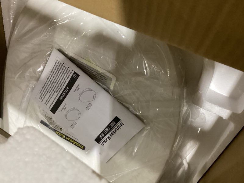 Condition photo showing Good Condition for wljbidet bidet toilet seat with remote control, electronic heated bidet seat with adjustable warm water and pressure, warm air drying, display screen, night light, slow closed toilet lid, elongated oval