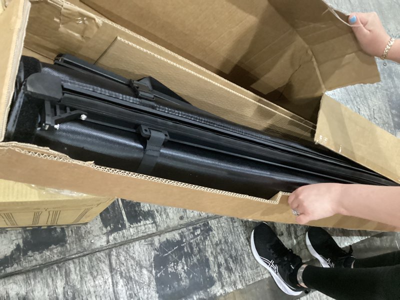 Condition photo showing Good Condition for truck bed hard tonneau cover compatible with ford maverick 2022 2023 2024 4.6 ft box, hard folding(tri fold) style