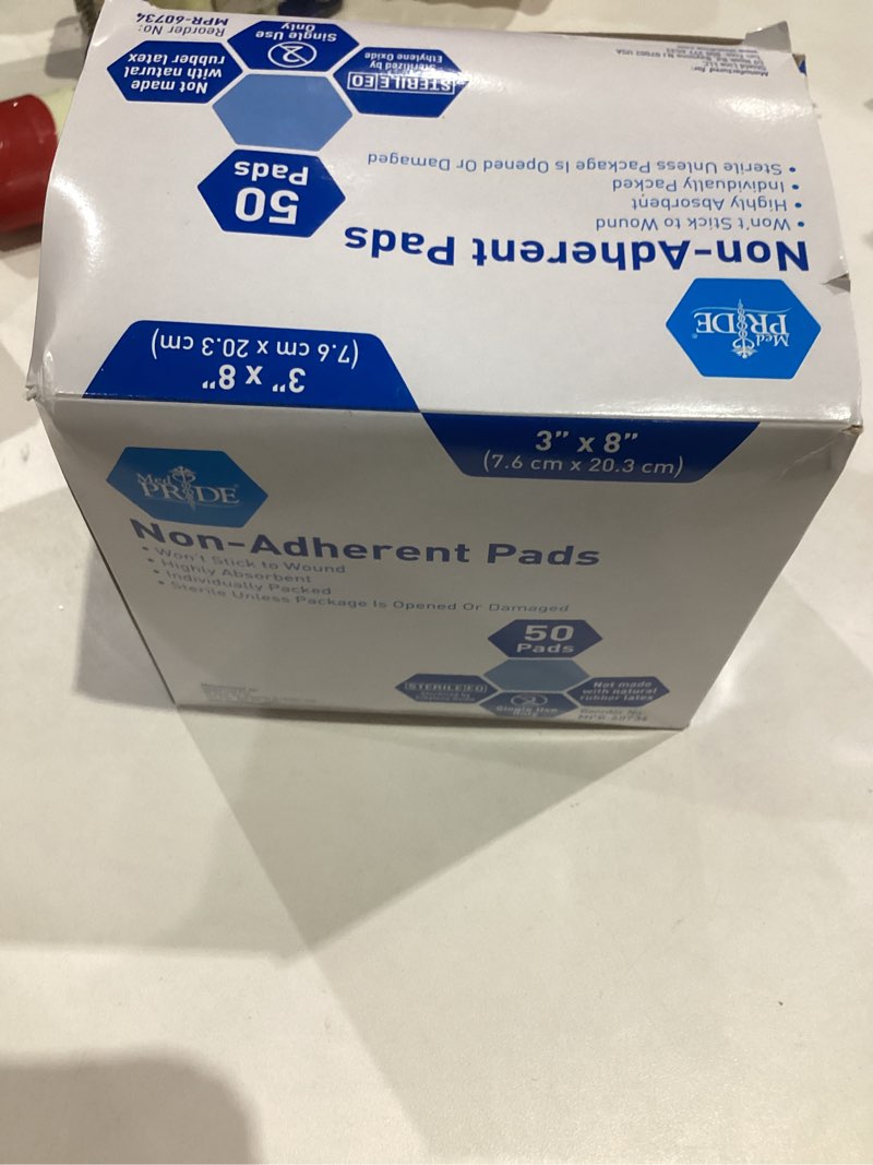 MedPride Non-Adherent Pads (3" x 8") Box of 50 Count