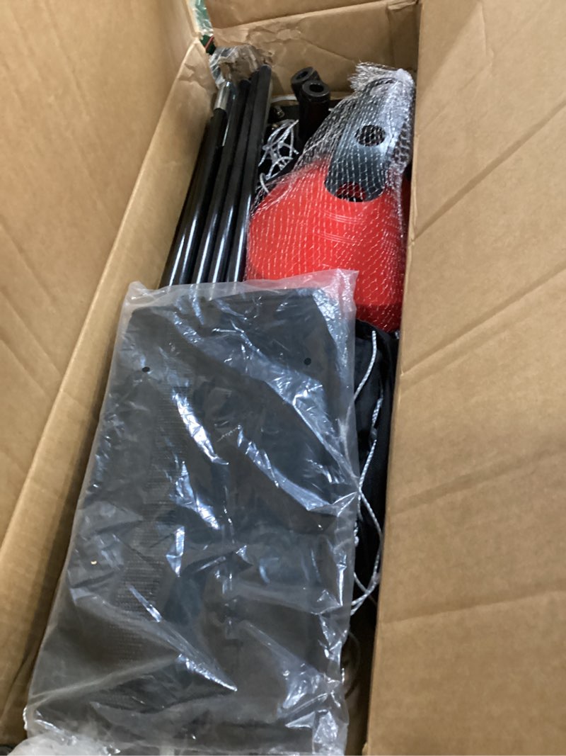 Condition photo showing Good Condition for storgem soccer goal,soccer net,soccer goals for backyard,with bow frame,collapsible metal base and 15 training cones 6x4ft