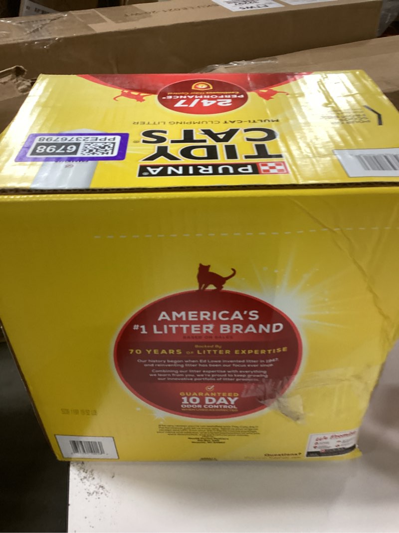 Condition photo showing New/Like New for Purina Tidy Cats Clumping Cat Litter, 24/7 Performance Multi Cat Litter - 38 lb. Box