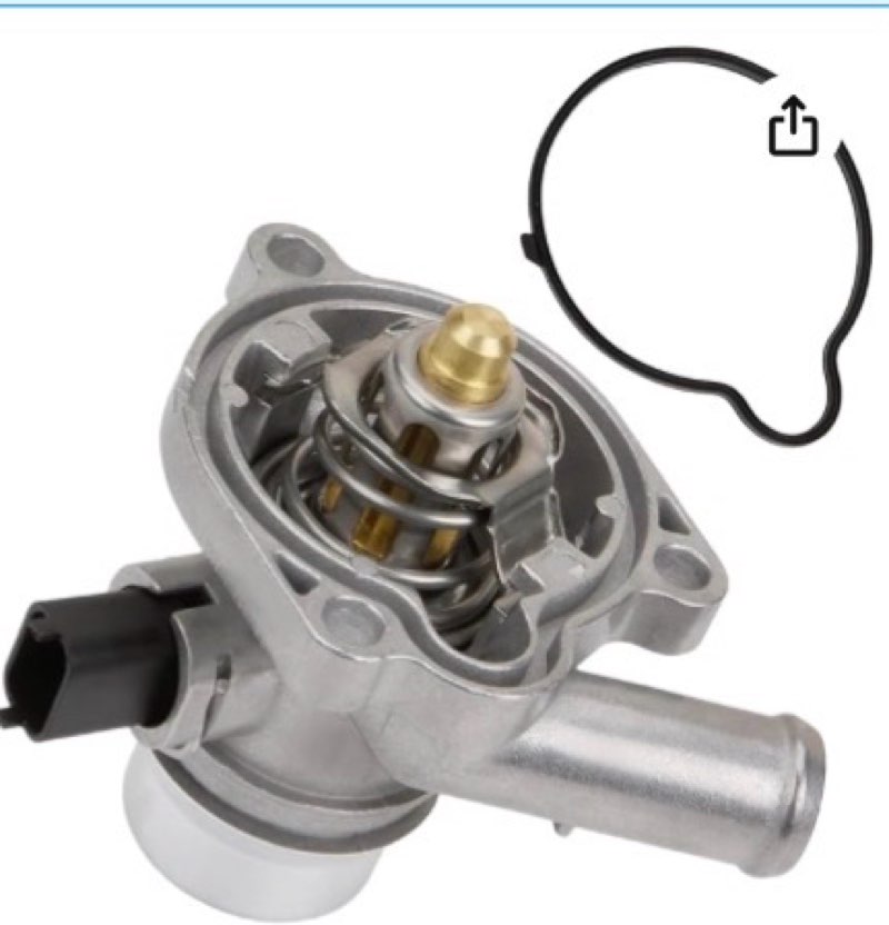 Aynaxcol 25200455 55565336 Aluminium Engine Coolant Thermostat Housing Assembly Replacement for Chev