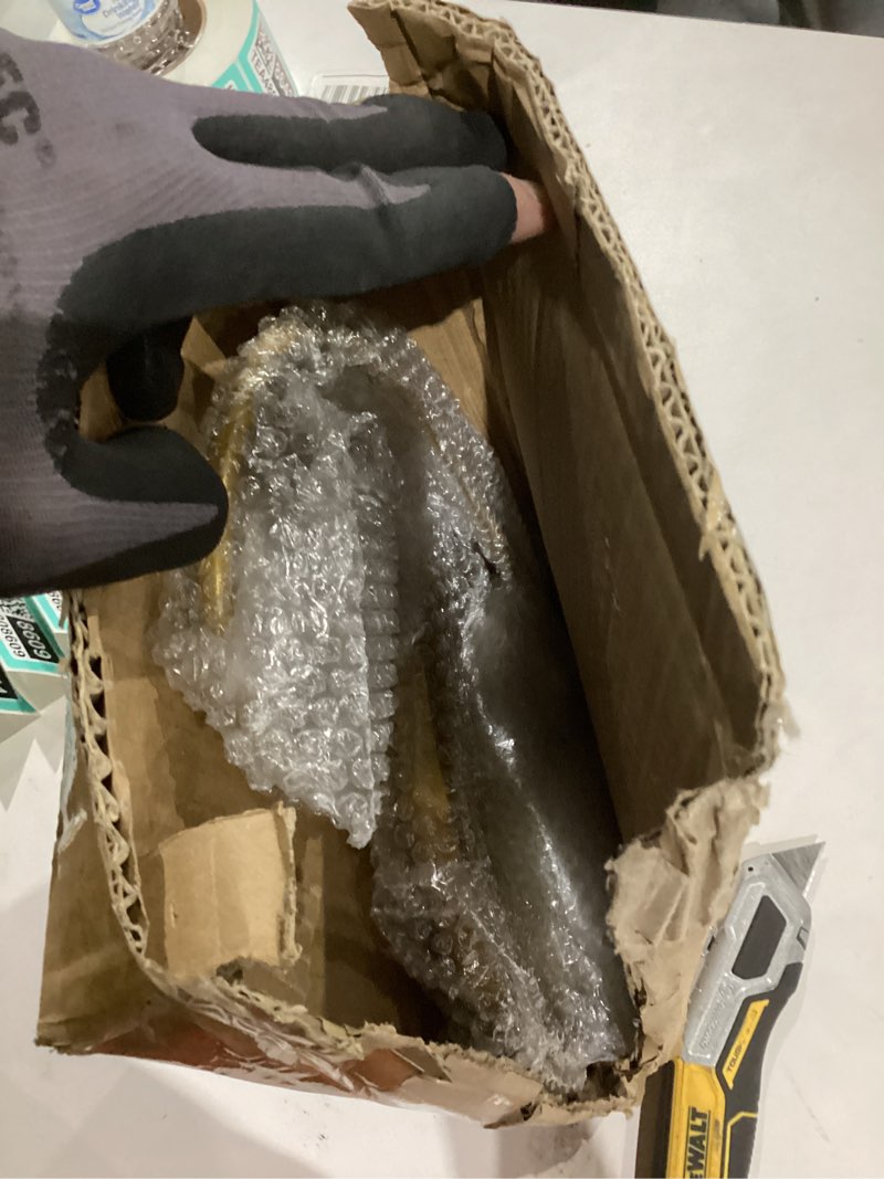 Condition photo showing As Is for Maxcheck Pcs Necklace Display Stand Tier Jewelry Holder Tabletop Jewelry Organizer Tower with Round Storage Tray Organizer Tower for Bracelets Necklaces Earrings Makeups(Gold)