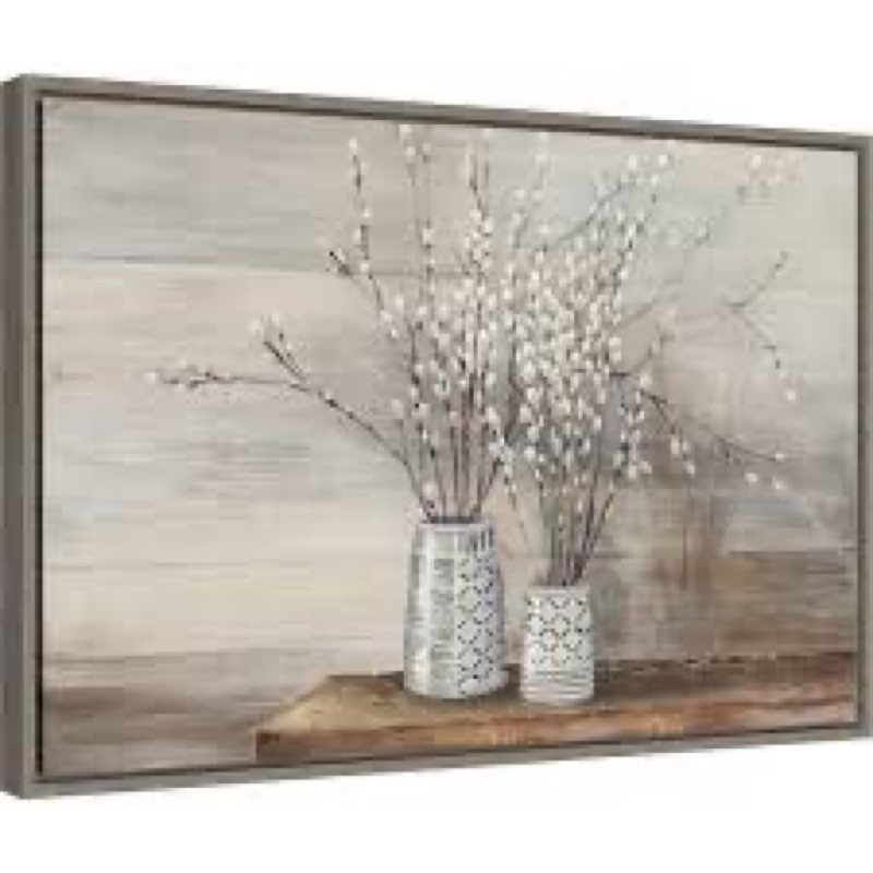 Willow Still Life with Designs by Julia Purinton Canvas Art Framed 30x50
